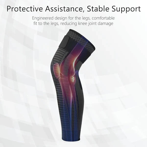 1 Pcs Full Leg Knee Pads with Support Belt ( Original China )