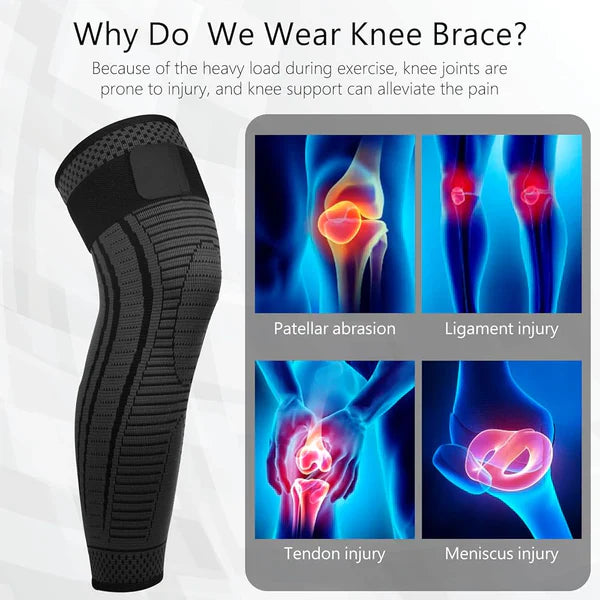 1 Pcs Full Leg Knee Pads with Support Belt ( Original China )